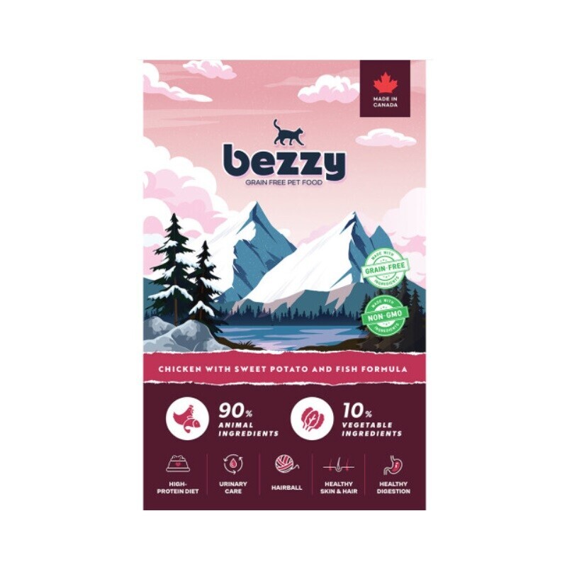 bezzy cat CHICKEN WITH SWEET POTATO & FISH 1.2kg 베지 치킨 고구마 피쉬 캣